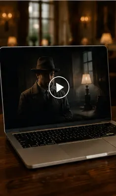 Company event with video addition during the crime dinner